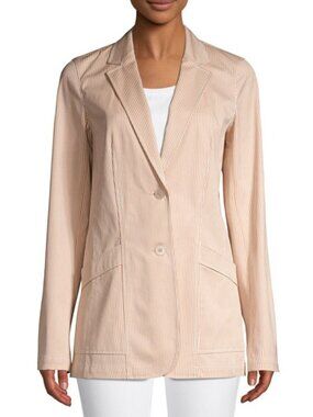 Lafayette 148 Boston Micro Stripe Two Button Blazer Good Condition - 67